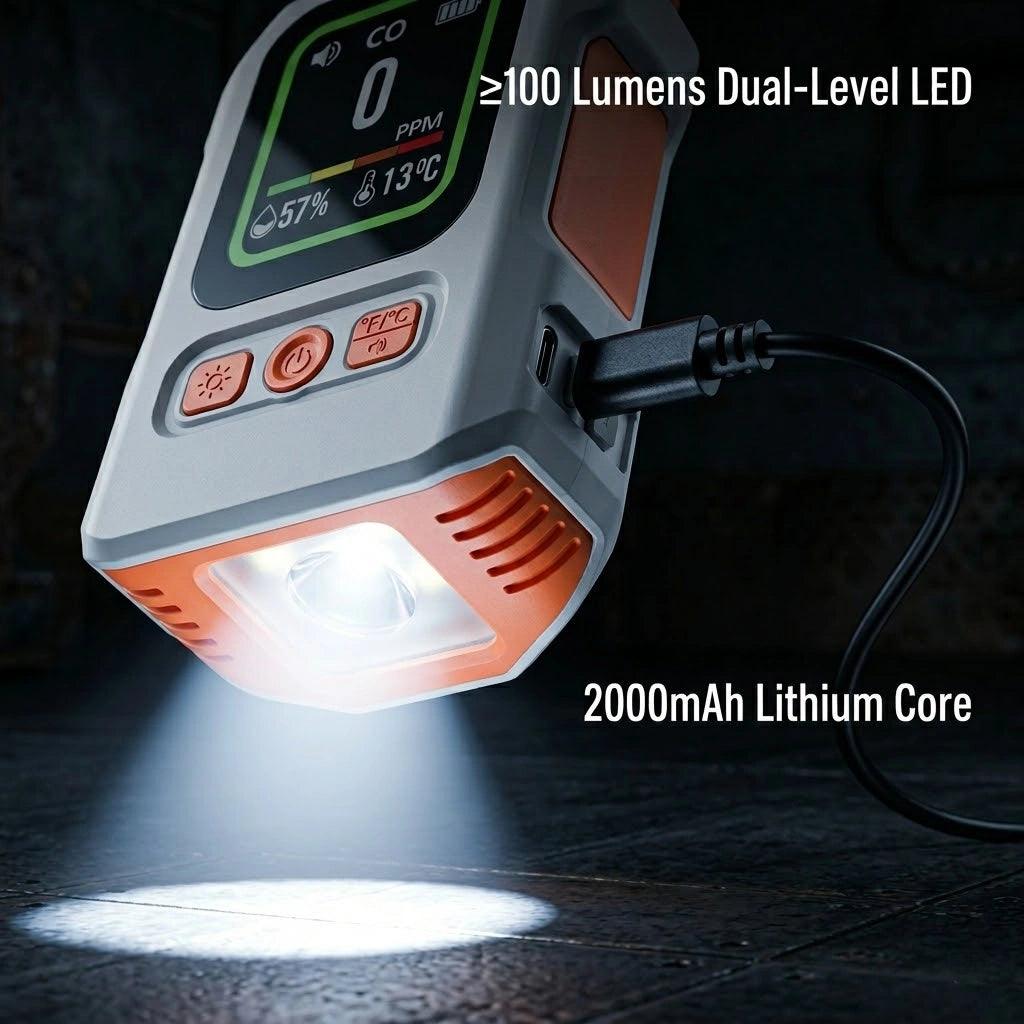 >100 Lumens Dual-Level LED
2000mAh Lithium Core