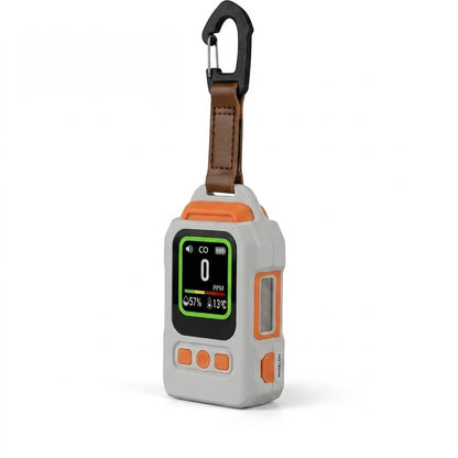 Portable 4-in-1 Carbon Monoxide & CO2 Detector with LED Flashlight