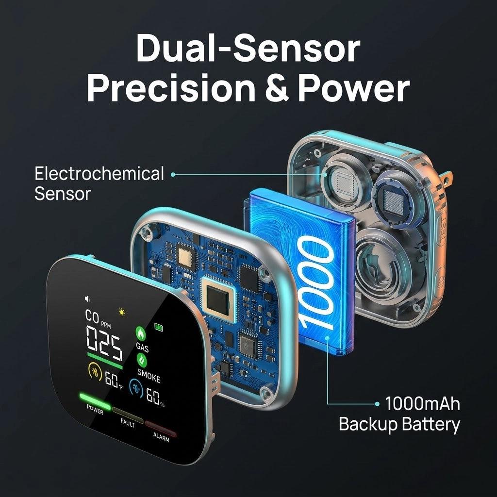 Electrochemical Sensor
1000mAh Backup Battery

