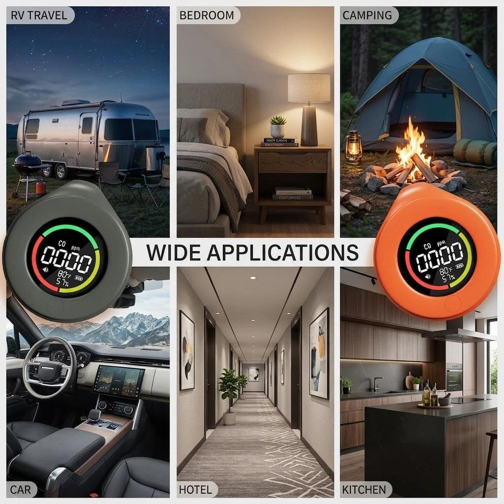 Portable_3-in-1_Carbon_Monoxide_Detector Wide Applications