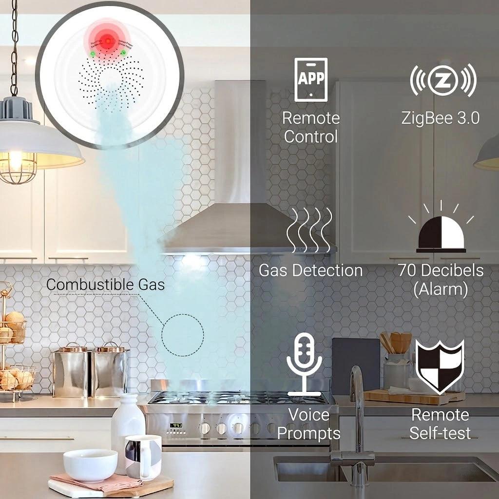 RemoteControl
Gas Detection
Voice
Prompts
ZigBee 3.0
70 Decibels(Alarm)
RemoteSelf-test