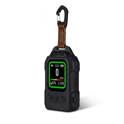 Portable 4-in-1 Carbon Monoxide & CO2 Detector with LED Flashlight